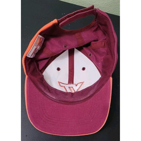 VIRGINIA TECH HOKIES Hat Cap Adjustable Size Maroon Embroidered Logo - Picture 5 of 6
